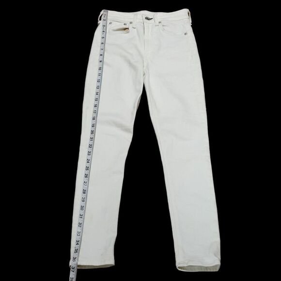 rag & bone Nina High Rise Ankle Skinny Jeans White Size 24 - Picture 10 of 14